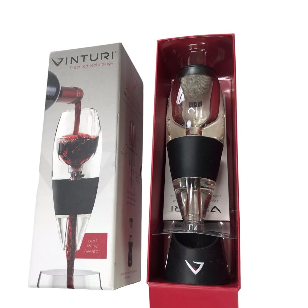 New in Box VINTURI Red Wine Aerator. UPC 854397002006 Home Bar Accessories